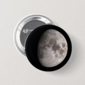 Waxing gibbous moon fase ronde button 5,7 cm (Voorkant /achterkant)