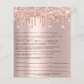 Waxing Liability Waiver Release Form Spark Roos Flyer (Achterkant)