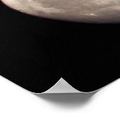 Waxing Lunar Moon Night Sky Poster (Hoek)