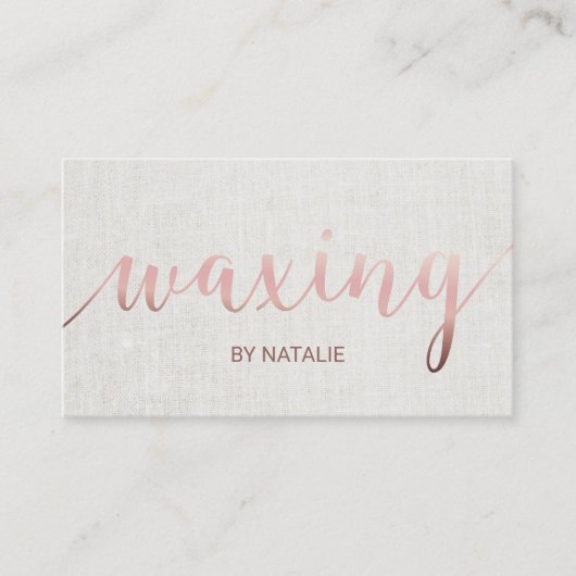 Waxing Manicure Roos Gold Typography Loyalty (Voorkant)