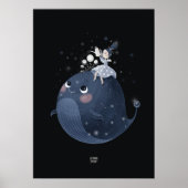 WAXING MOON WALVIS door Alexandra Dikaia Poster (Voorkant)
