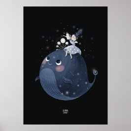 WAXING MOON WALVIS door Alexandra Dikaia Poster