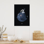 WAXING MOON WALVIS door Alexandra Dikaia Poster (Keuken)