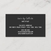 Waxing Simple Chic Gold Moderne Typografie Visitekaartje (Achterkant)