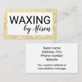 Waxing Specialist Visitekaartje (Voorkant / Achterkant)