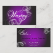 Waxing Tech Visitekaartje Elegant Flourish Glow (Voorkant / Achterkant)
