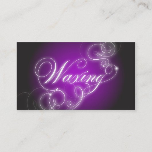 Waxing Tech Visitekaartje Elegant Flourish Glow (Voorkant)