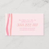 Waxing Wax Service Spa Salon Roze Orchidee Visitekaartje (Achterkant)