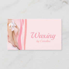 Waxing Wax Service Spa Salon Roze Orchidee Visitekaartje