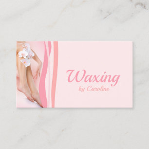 Waxing Wax Service Spa Salon Roze Orchidee Visitekaartje