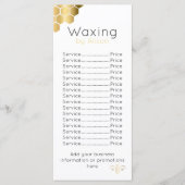 Waxtechnicus/estheticiaanse gouden honingbij menu (Voorkant)