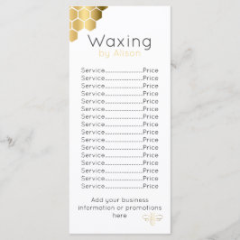 Waxtechnicus/estheticiaanse gouden honingbij menu