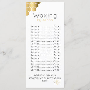Waxtechnicus/estheticiaanse gouden honingbij menu