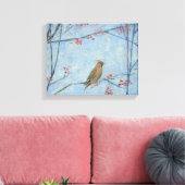Waxwing 2013 oil on canvas afdruk (Insitu (Woonkamer))