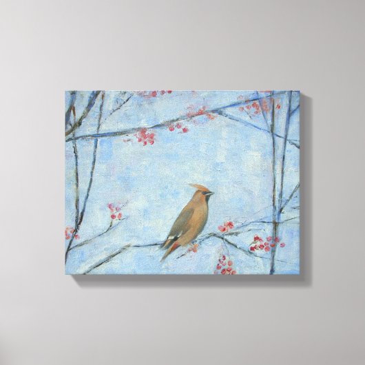 Waxwing 2013 oil on canvas afdruk (Voorkant)