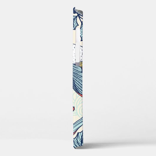 Waxwings Holly Kerstpatroon Case-Mate iPhone Case (Achterkant / Links)