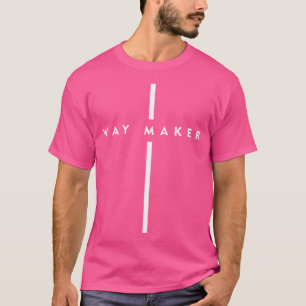 Way Maker Jesus Cross Christelijk Geloof Mannen Vr T-shirt