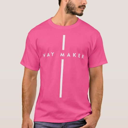 Way Maker Jesus Cross Christelijk Geloof Mannen Vr T-shirt (Voorkant)