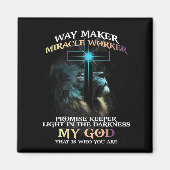 Way Maker Miracle Worker Promise Keeper Light In D Magneet (Voorkant)