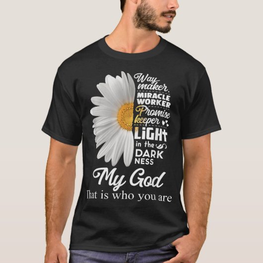 Way Maker Mirakel Worker Belmise Keeper Light Jesu T-shirt (Voorkant)