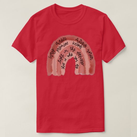 Way Maker Mirakel Worker Belmise Keeper Light Jesu T-shirt (Design voorkant)