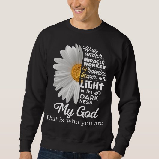 Way Maker Mirakel Worker Belmise Keeper Light Jesu Trui (Voorkant)