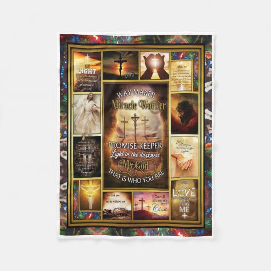 Way Maker Mirakelwerker Mijn God Fleece Deken (Voorkant)