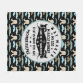 Way Maker Mirakelwerker |Mustache Christelijk Fleece Deken (Voorkant (Horizontaal))