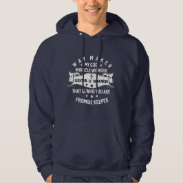Way maker Mirakelwerker Promise Keeper Christelijk Hoodie
