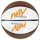 WAY Michigan Basketball Basketbal (Voorkant)