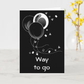 WAY TO GO - GEFELICITEERD MET HET AFSTUDEREN KAART (Gele Bloem)