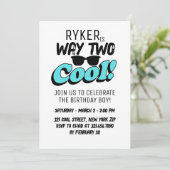 Way Two Cool Retro Zonnebril Jongen 2e Verjaardag Kaart (Staand voorkant)