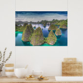 Wayag Island-landschap, Indonesië Poster (Keuken)