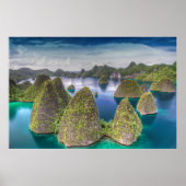 Wayag Island-landschap, Indonesië Poster (Voorkant)