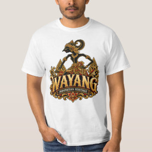 Wayang Indonesisch Erfgoed v3 T-shirt