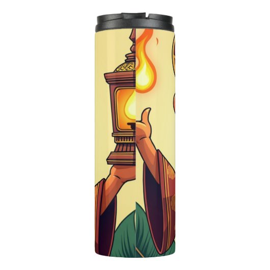 Wayang Javanese Thermosbeker (Achterkant)