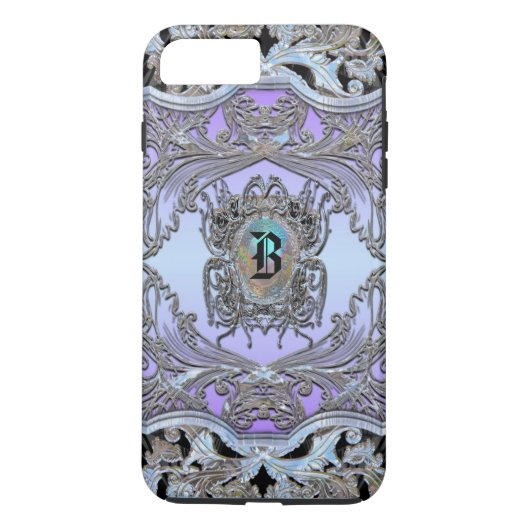 Wayde Hill Chic Victoriaans Monogram Case-Mate iPhone Case (Achterkant)