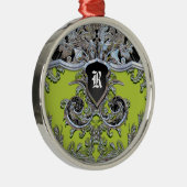 Waydhill Vineyard Monogram Victoriaans Metalen Ornament (Rechts)