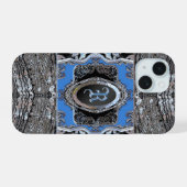 Waydkleine Viva Baroque Monogram iPhone 15 Case (Achterkant horizontaal)