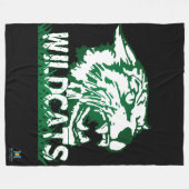 Wayland Union Wildcats #4 Fleece Deken (Voorkant (Horizontaal))