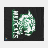 Wayland Union Wildcats #4 Fleece Deken (Voorkant (Horizontaal))