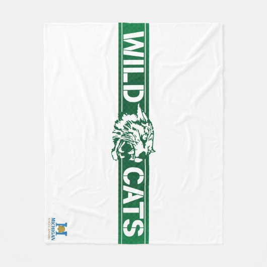 Wayland Union Wildcats #8 Fleece Deken (Voorkant)