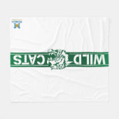 Wayland Union Wildcats #8 Fleece Deken (Voorkant (Horizontaal))