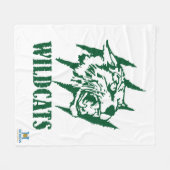 Wayland Union Wildcats #9 Fleece Deken (Voorkant (Horizontaal))