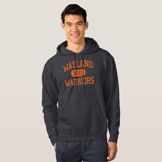 Wayland - Warriors - High-Wayland Massachusetts Hoodie (Voorkant volledig)