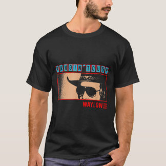 Waylon Jennings Officiële Merchandise Hangin Toug T-shirt