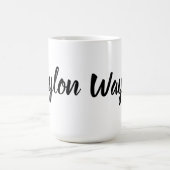 Waylon naam in bochtige letters, koffiemok (Center)