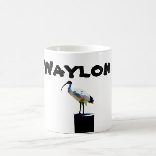 Waylon naam met bakkip, koffie-Mok Koffiemok