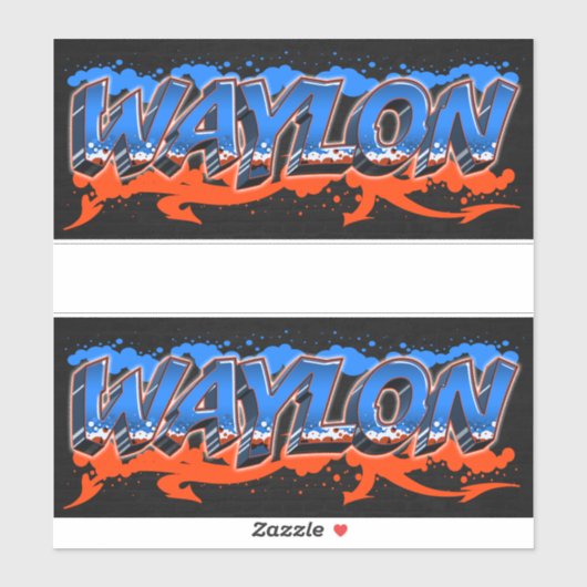 Waylon Vorname Name Graffiti Aufkleber Sticker (Vel)