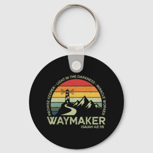 Waymaker Christelijke Typografie Inspirerende Bijb Sleutelhanger